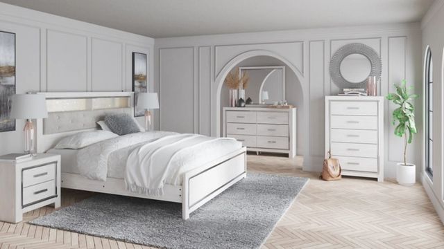 Signature Design by Ashley® Altyra 3-Piece White King Panel Bookcase Bed Set-4