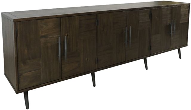 Jofran Inc. Colhane Walnut 6-Door Accent Cabinet-0