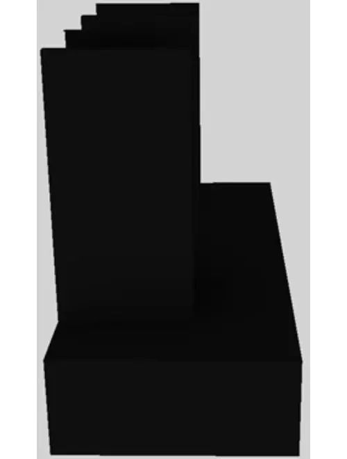 Vent-A-Hood® 48" Black Contemporary Wall Mounted Range Hood-1