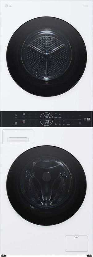 LG Compact White Electric Laundry Center