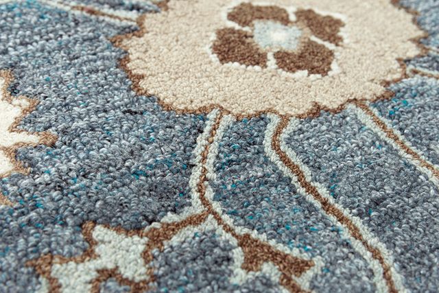 Rizzy Home Essence Blue 5'x8' Rectangular Rug-2