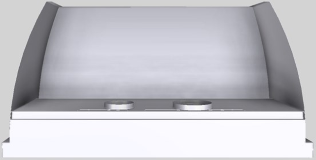 Vent-A-Hood® Designer Series 60" White Wall Mounted Range Hood-2