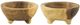 A & B Home 2-Piece Brown 3" Teak Bowl Set-0