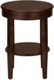Monarch Specialties Inc. Espresso Veneer 2-Tier Round Side Table-3