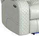 Elements International Carlo Pebble Oyster Power Reclining Loveseat with Power Headrest-2