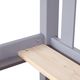 M3 Furniture Grey Full/Full Bunk Bed-1