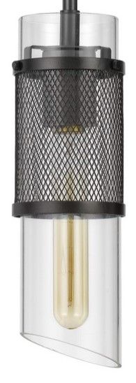 Cal® Lighting & Accessories Swindon Basswood/Smoked Mini Pendant-1