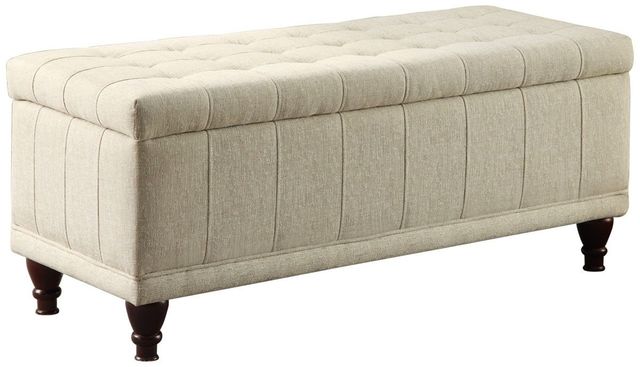 Homelegance® Afton Cream Lift-Top Storage Bench-0