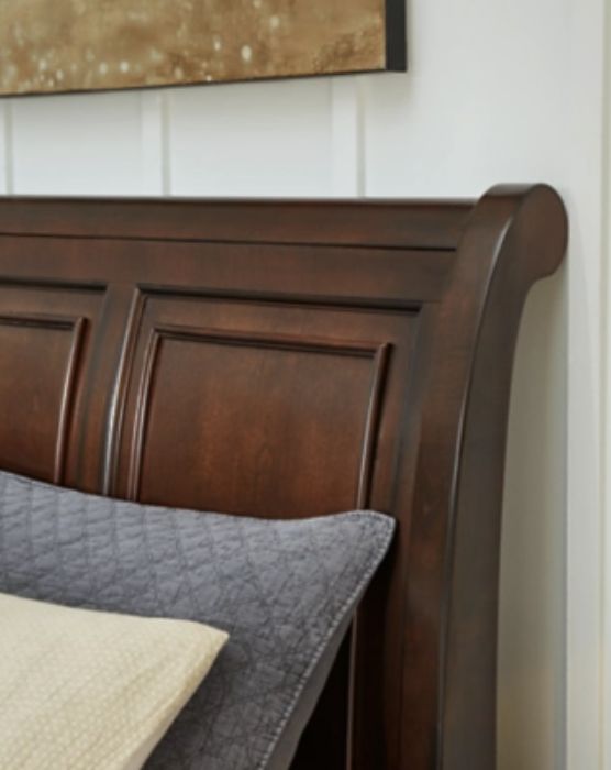 Millennium® by Ashley® Porter Rustic Brown King Sleigh Storage Bed-4
