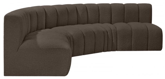 Meridian Furniture Arc 5-Piece Brown Sectional-1