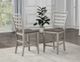 Steve Silver Co.® Abacus 5-Piece Smoky Alabaster/Smoky Honey Counter Drop-Leaf Dining Set-2
