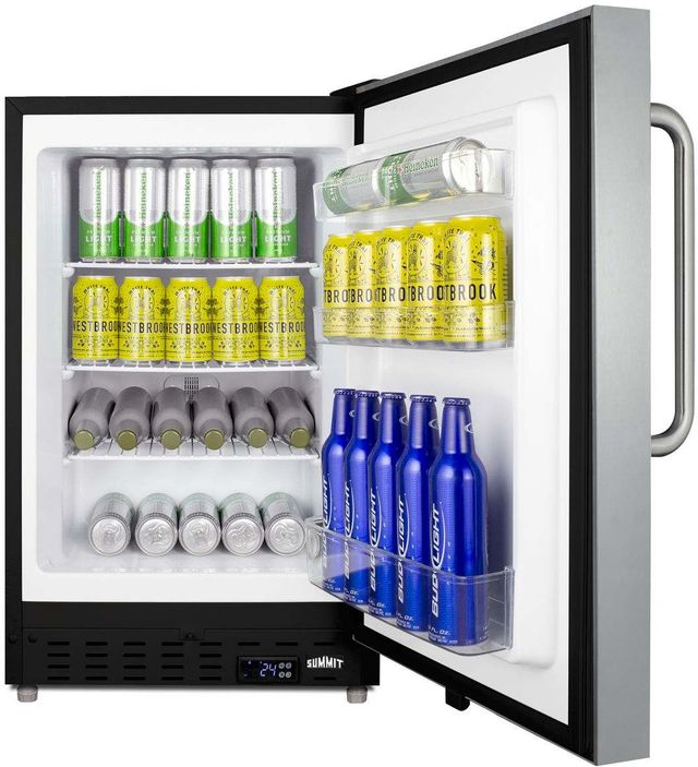 Summit® Cold Cavern® 20" 2.7 Cu. Ft. Stainless Steel Beverage Center-2