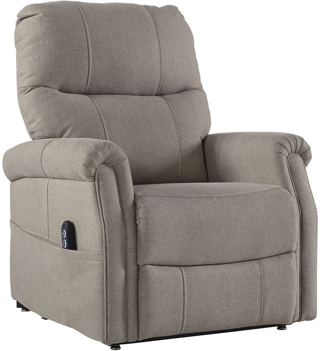 Signature Design by Ashley® Markridge Gray Power Lift Recliner-0
