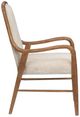Magnussen Home® Woodward Beige/Dark Clove Brown Dining Arm Chair with Upholstered Seat and Back-2