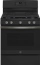 GE® 30" Black Slate Free Standing Natural Gas Range-0