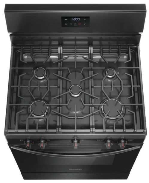 Frigidaire® 30" Black Freestanding Gas Range-2