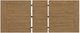 Elements International Montrose 7-Piece Brown Dining Set with Espresso Base-2