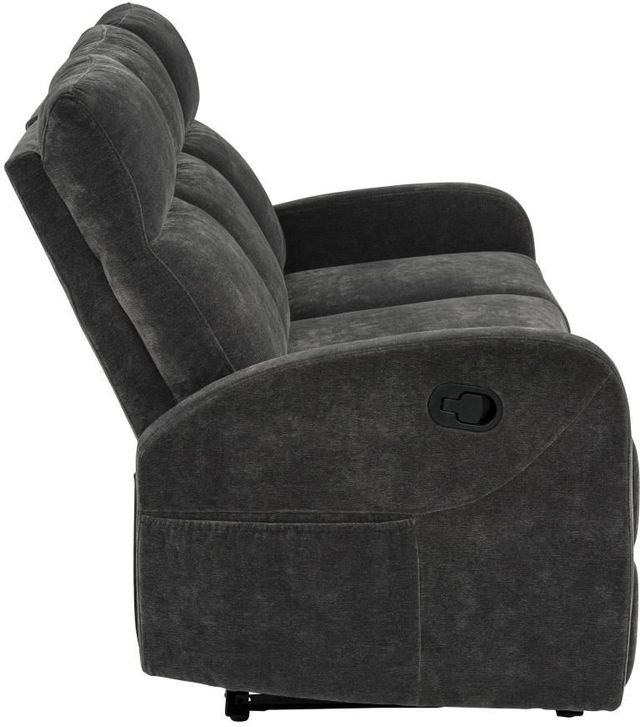Coaster® Hamilton Charcoal Gray Manual Reclining Sofa-4