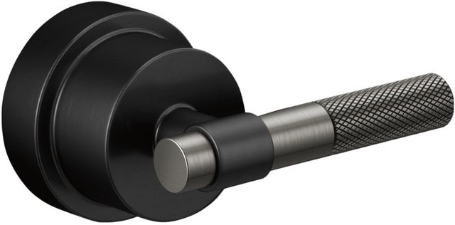 Brizo Litze® Matte Black/Brilliance® Luxe Steel® Pressure Balance Valve Only Trim T-Lever Handle Kit-0