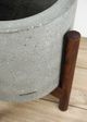 Le Present Century Concrete Grey 18" Planter-3
