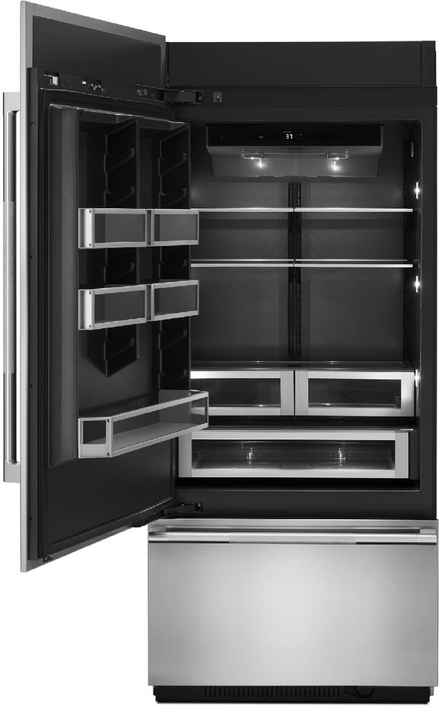 JennAir® 36" 20.9 Cu. Ft. Panel Ready Built-In Bottom Freezer Refrigerator-1