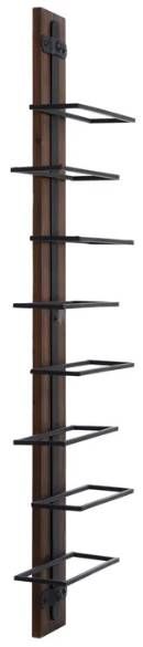Stylecraft Black/Brown Wall Wine Holder-0