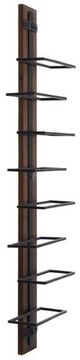 Stylecraft Black/Brown Wall Wine Holder-0