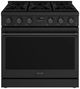 Thor Kitchen® A-series 36" Matte Black Contemporary Freestanding Pro Style Gas Range-0