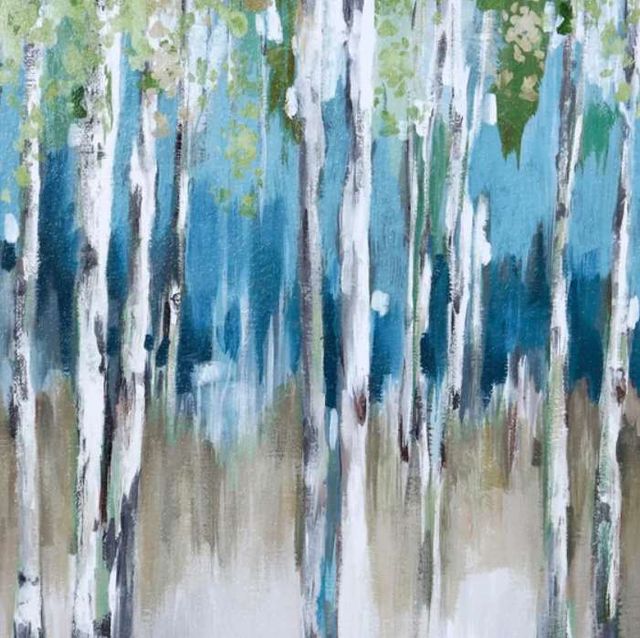 StyleCraft Lost Within Blue/Dark Gray/Green/Taupe Wall Art-1