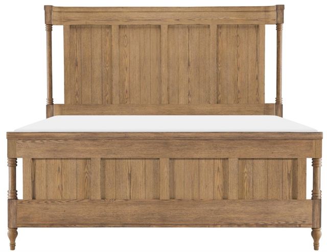 Legacy Classic Vintage Market Barnwood Oak King Shelter Bed-2