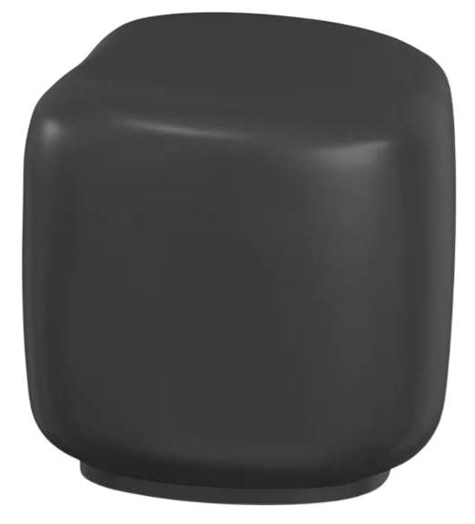 Sunset West Pebble Dark Gray Concrete Outdoor End Table -0