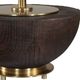 Uttermost® Kalo Mahogany Semi-Circular Table Lamp-5