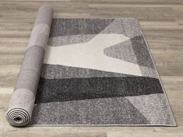 Kalora Interiors Focus Grey White Geometric Shapes 7'10'' X 10'6'' Rug-4