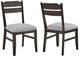Crown Mark Higgins Dark Oak/Gray Dining Side Chair-3