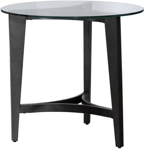 Liberty Furniture Capri 3-Piece Clear/Espresso Table Set-3