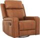Primo™ International Cavron Cognac Leather-Match Manual Swivel Glider Recliner-0