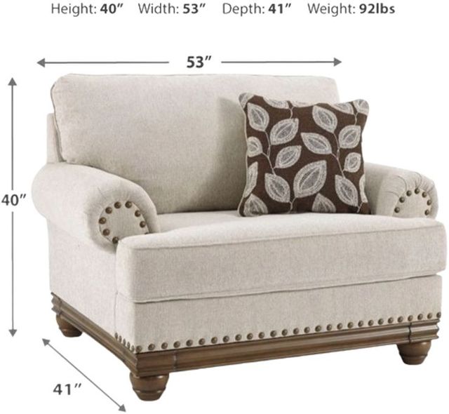 Signature Design by Ashley® Harleson Wheat Chair and a Half-1