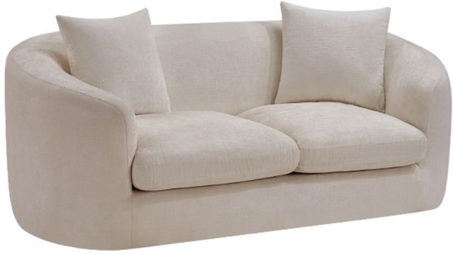Meridian Furniture Penelope Beige Chenille Fabric Loveseat-0