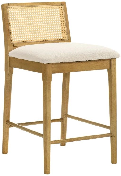 Armen Living Tobias Amber Glow/White Counter Stool-0