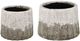 A & B Home 2-Piece Gray/White Katja Nested Decorative Bowl Set-0