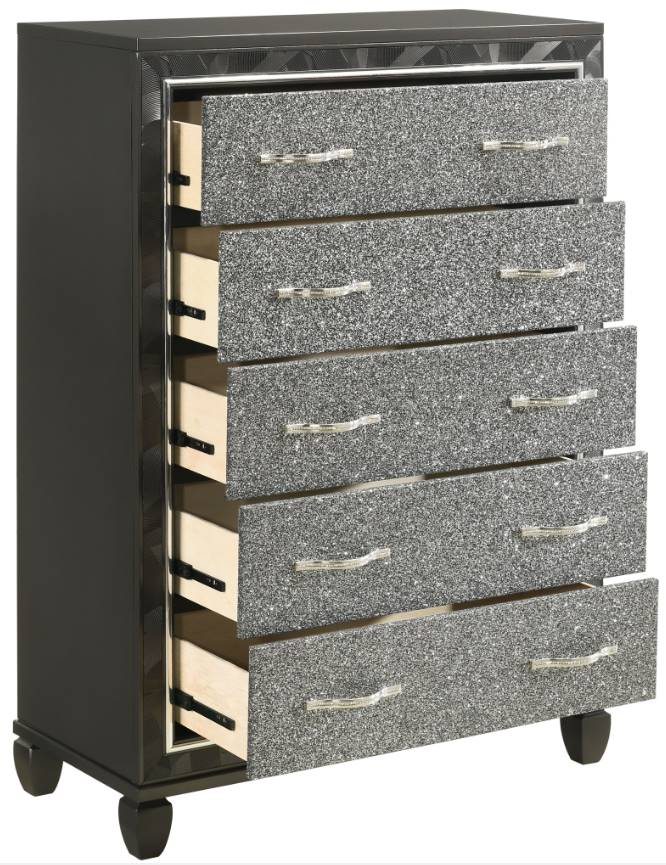 New Classic Home Furnishings Radiance Black Pearl Chest