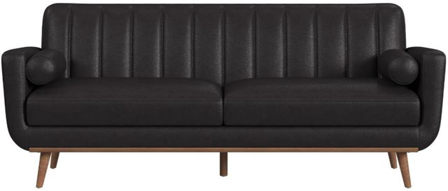 Elements International Horizon Pebble Dark Gray Sofa-2