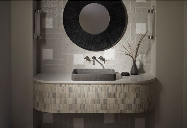 Kohler WasteLAB™ Vox® Ashen 23" Rectangular Vessel Bathroom Sink, No Overflow-3