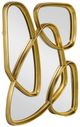 A & B Home Gold Large Irregular Wall Mirror-0