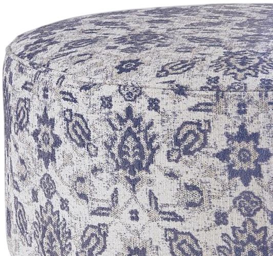 Fusion Furniture Wowza Limbu Indigo Cocktail Ottoman-2