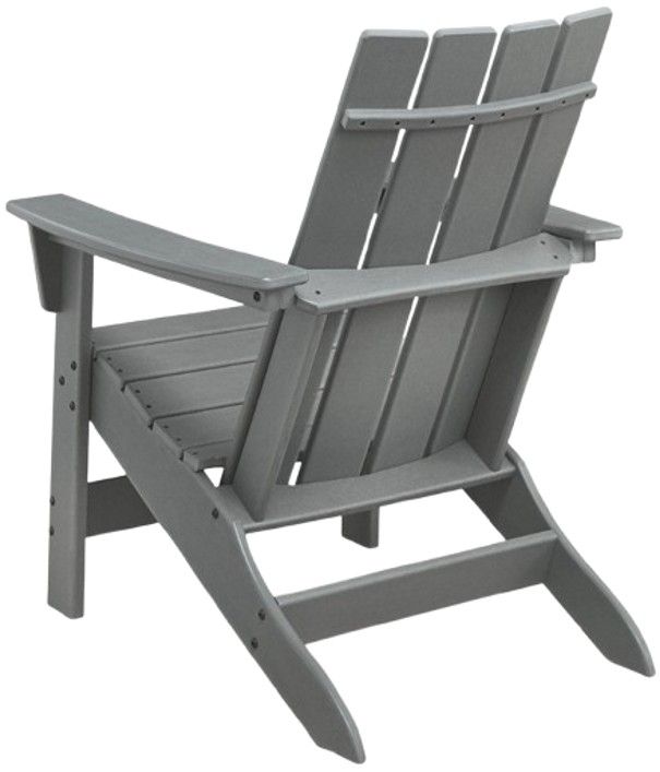 Signature Design by Ashley® Cove Beach Gray Wooden Outdoor Adirondack Chair-4