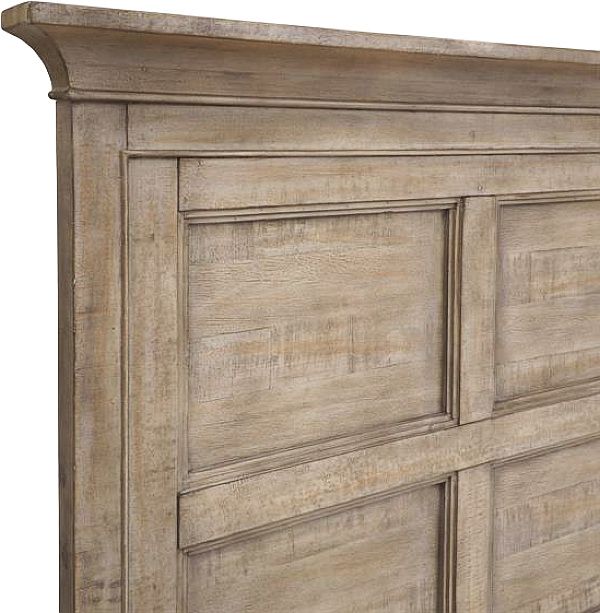 Magnussen Home® Paxton Place Dovetail Grey Complete Queen Panel Bed with Storage Rails-4