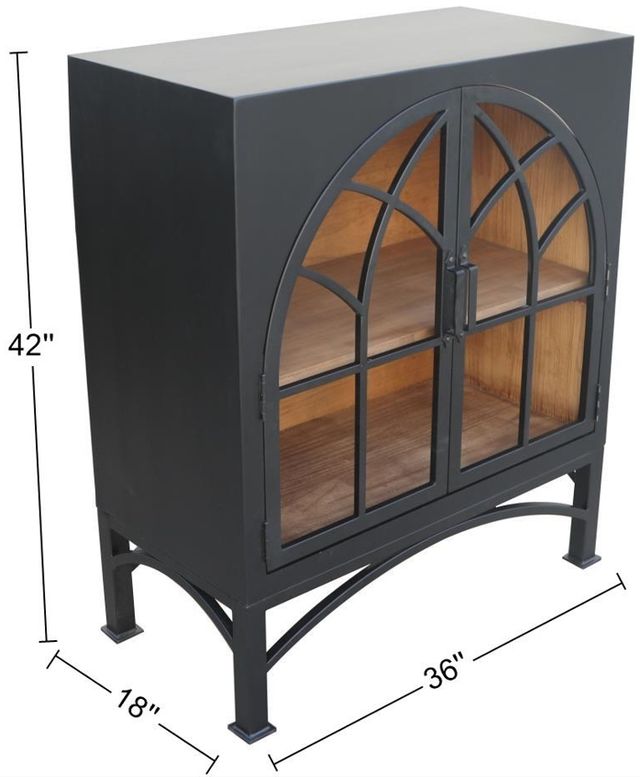 Nest Home Collections Victoria Black Small Cabinet-2