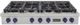 Kucht Professional KFX Series 48" Stainless Steel Propane Gas Range Top with Royal Blue Knobs-0