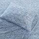 Olliix by Urban Habitat Blue King Space Dyed Cotton Jersey Knit Sheet Set-2